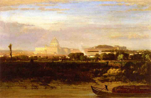 View Of St. Peter's, Rome By George Inness By George Inness