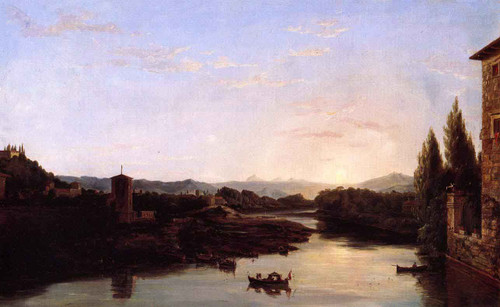 View Of The Arno By Thomas Cole By Thomas Cole