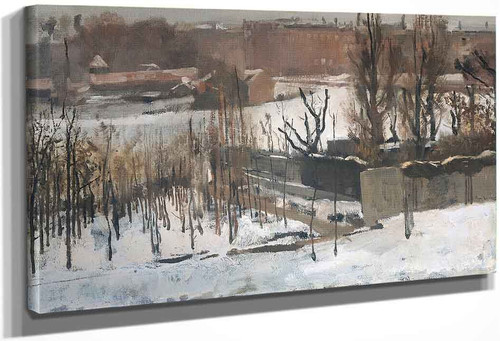 View Of The Oosterpark In Amsterdam In The Snow By George Heidrik Breitner