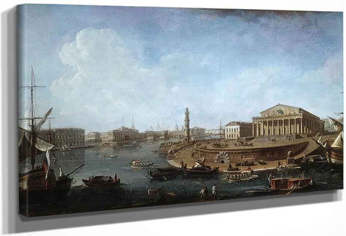 View Of The Stock Exchange And The Admiralty From The Fortress Of St. Peter And Paul By Fedor Yakovlevich Alekseev