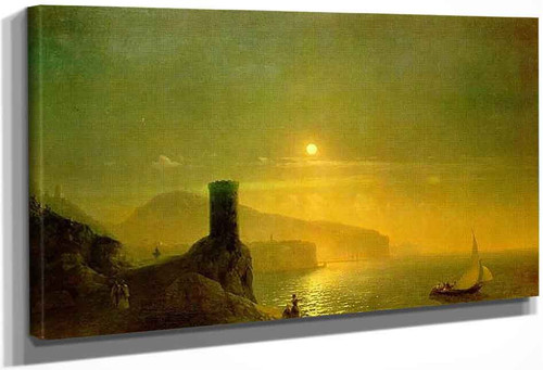 View Of Vico Near Naples1 By Ivan Constantinovich Aivazovsky By Ivan Constantinovich Aivazovsky