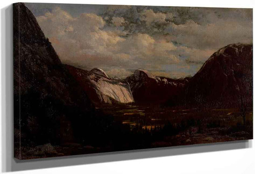 View Of Yosemite Valley By William Bradford By William Bradford