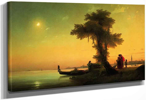 View On Lagoon Of Venice By Ivan Constantinovich Aivazovsky By Ivan Constantinovich Aivazovsky