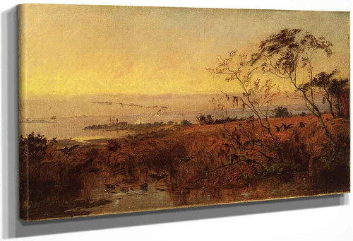 View On The Chesapeake Bay By Jasper Francis Cropsey By Jasper Francis Cropsey
