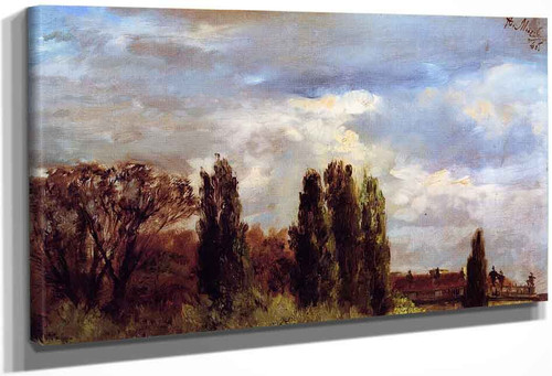 View Over Prince Albert's Palace Park By Adolph Von Menzel By Adolph Von Menzel