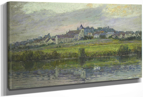 Village By The River By Henri Lebasque By Henri Lebasque