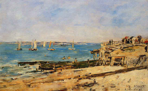 Villerville, The Shore 12 By Eugene Louis Boudin