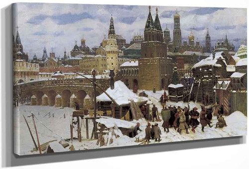 Vsekhsvyatsky Bridge In The 17Th Century By Apollinari Vasnetsov