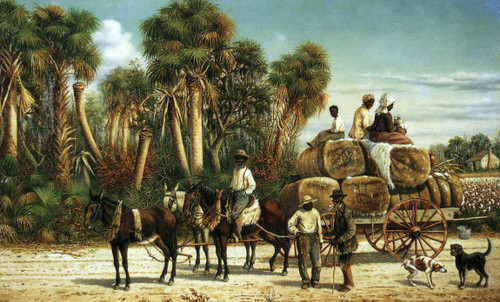 Wagonload Of Cotton By William Aiken Walker