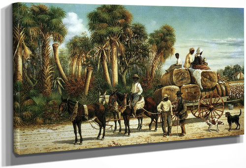 Wagonload Of Cotton By William Aiken Walker