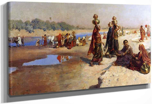 Water Carries Of The Ganges By Edwin Lord Weeks