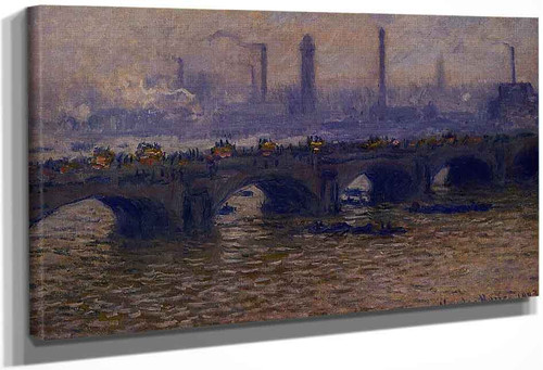Waterloo Bridge, Grey Weather1 By Claude Oscar Monet