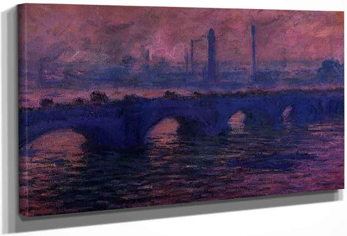 Waterloo Bridge, Overcast Weather2 By Claude Oscar Monet