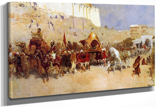 Wedding Procession, Jodhpur By Edwin Lord Weeks