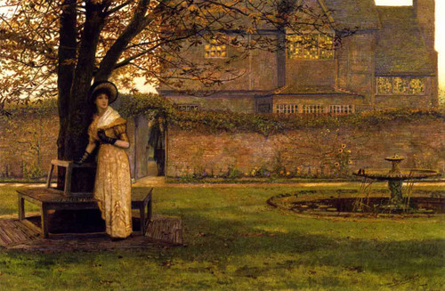 Welcome Footsteps By John Atkinson Grimshaw By John Atkinson Grimshaw