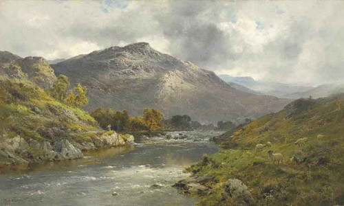 When The Trout Rise1 By Alfred De Breanski, Sr.