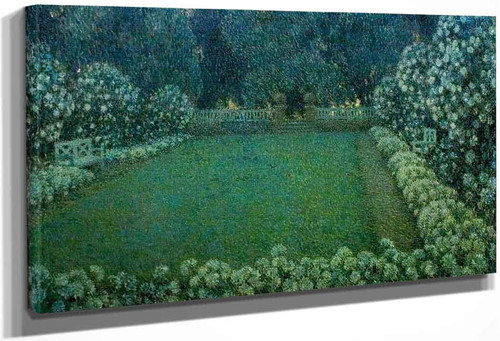 White Garden In Twilight By Henri Le Sidaner By Henri Le Sidaner