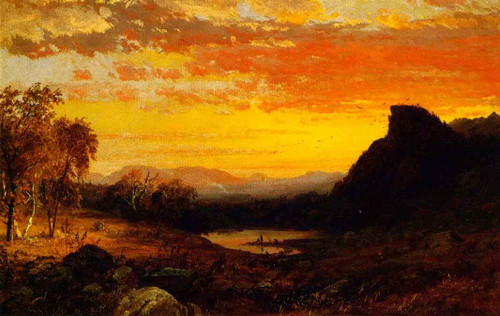 White Mountain Scenery By Jasper Francis Cropsey By Jasper Francis Cropsey