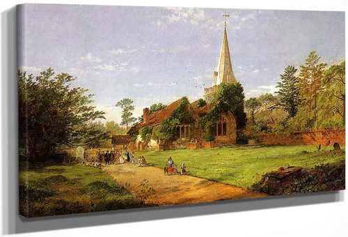 William Penn's Wedding By Jasper Francis Cropsey By Jasper Francis Cropsey