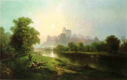 Windsor Castle By Edward Moran