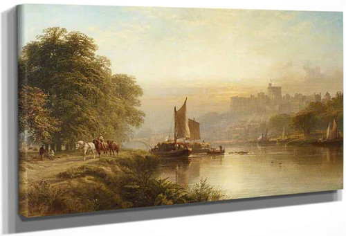 Windsor From The River By George Vicat Cole