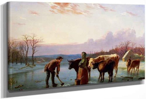 Winter Scene, New Jersey By William Tylee Ranney