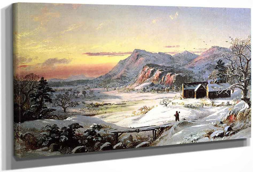Winter Scene, North Conway, New Hampshire By Jasper Francis Cropsey By Jasper Francis Cropsey