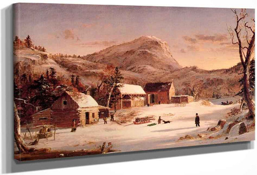 Winter Scene, Ramapo Valley By Jasper Francis Cropsey By Jasper Francis Cropsey