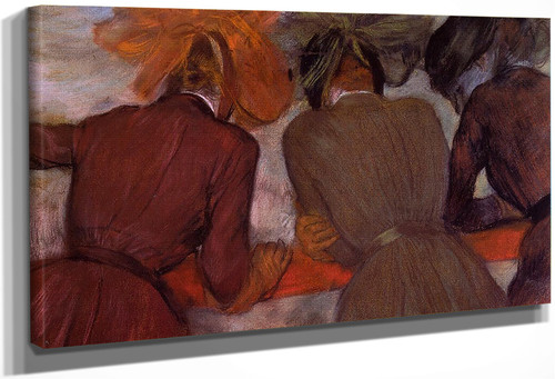 Women Leaning On A Railing By Edgar Degas