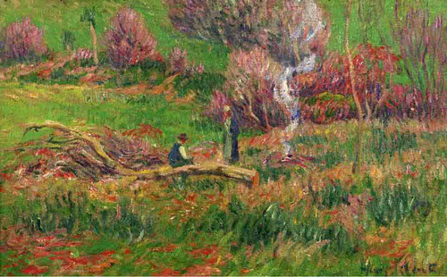 Wood Cutters By Henri Moret By Henri Moret