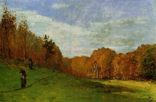 Woodbearers In Fontainebleau Forest By Claude Oscar Monet