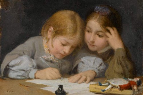 Writing Lessons By Albert Anker
