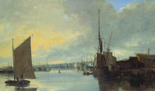 Yarmouth Harbour Evening By John Crome