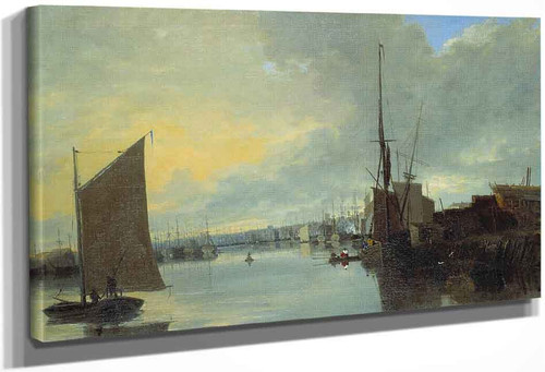 Yarmouth Harbour Evening By John Crome