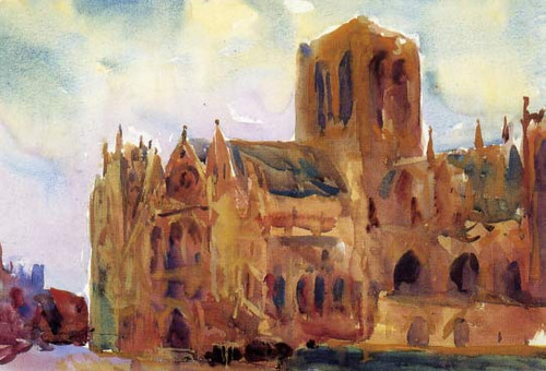 Yorkminster By Charles W. Hawthorne Yorkminster By Charles W. Hawthorne