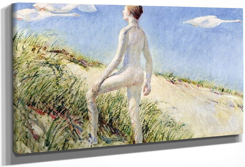 Young Apollo And The Flying Swans By Frederick Childe Hassam