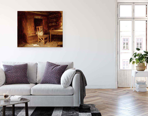 A Scottish Interior, The Box Bed By Joseph Farquharson