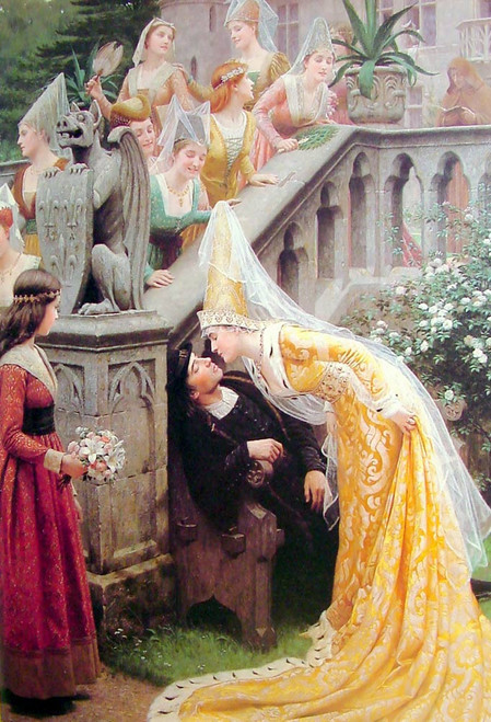 Alain Chartier By Edmund Blair Leighton