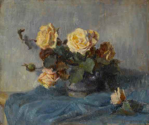 Bouquet De Roses By Paul Gauguin Print or Painting Reproduction