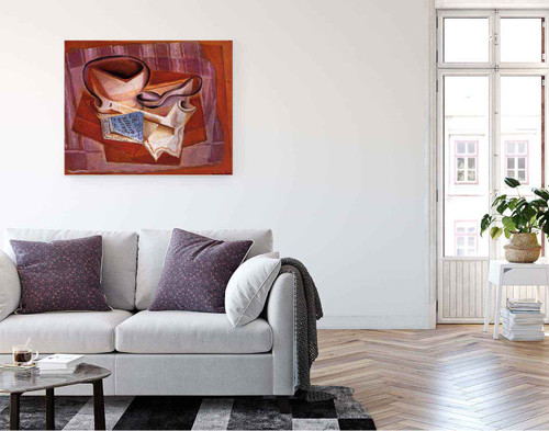 Bowl And Packet Of Cigarettes By Juan Gris(Spanish, 1887 1927)