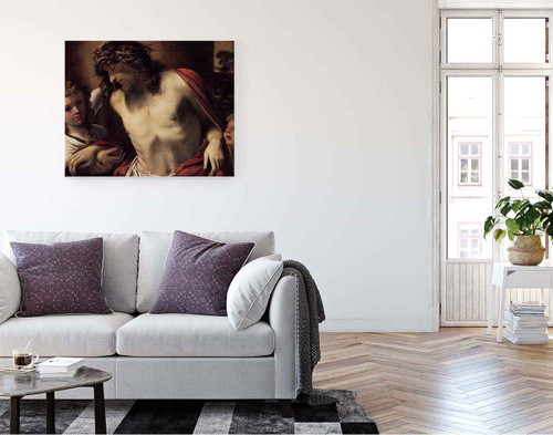 Christ With The Crown Of Thorns Supported By Angels By Annibale Carracci By Annibale Carracci
