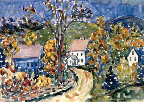 Country Road, New Hampshire By Maurice Prendergast By Maurice Prendergast