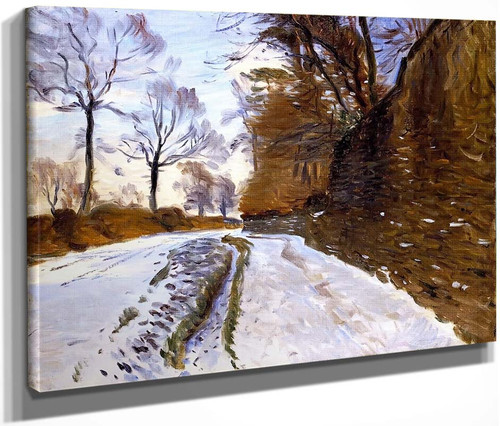 Country Road In Winter By John Singer Sargent By John Singer Sargent