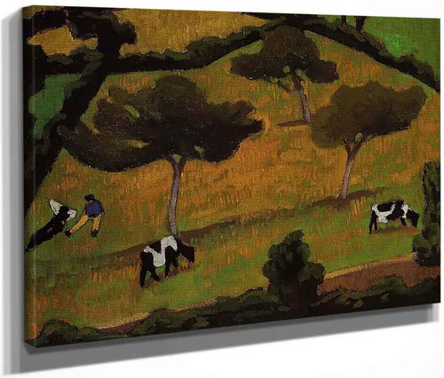 Cows In A Meadow By Roger De La Fresnaye