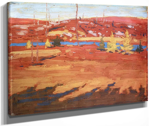 Cranberry Marsh And Hill By Tom Thomson(Canadian, 1877 1917)