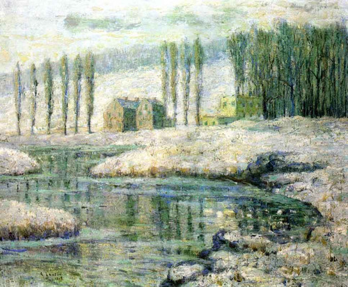 Creek In Winter By Ernest Lawson Creek In Winter By Ernest Lawson