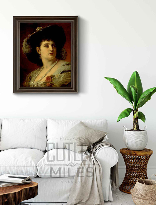 An Elegant Lady By Anton Ebert