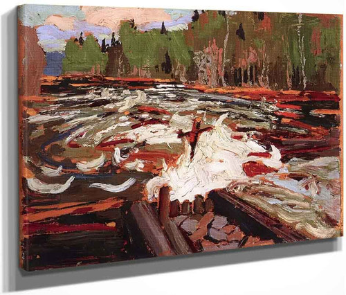 Crib And Rapids By Tom Thomson(Canadian, 1877 1917)