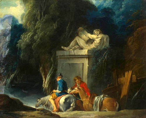 Crossing The Ford By Francois Boucher Crossing The Ford By Francois Boucher