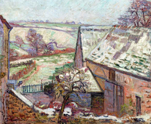 Crozant, First Snow By Armand Guillaumin Crozant, First Snow By Armand Guillaumin